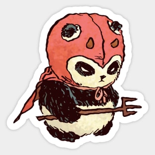 Devil Panda Sticker